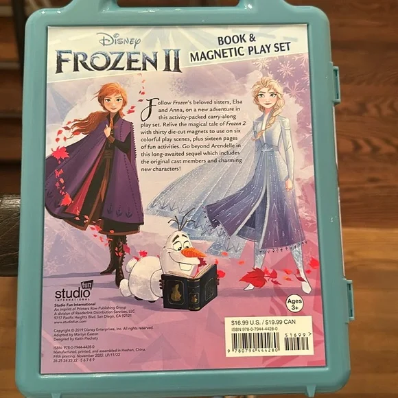Like New Frozen magnetic book - Picture 2 of 2